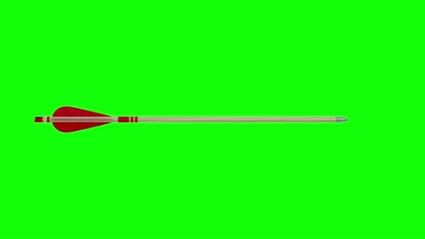 Arrow on green background. Isolated 3D render Stock Footage 167166427