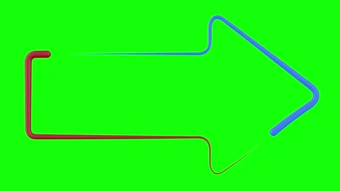 Arrow on green background. Isolated 3D illustration Stock Footage 282331321
