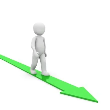 Arrow green Stock Illustration