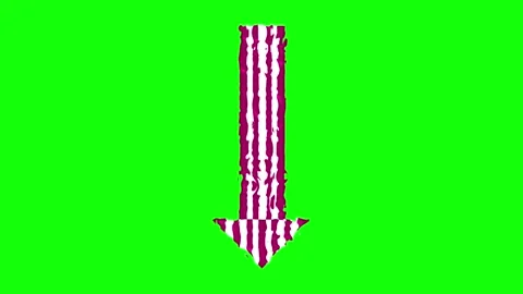 Arrow Green Screen Chroma Key Element Stock Footage 342789086