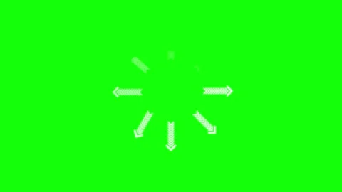 Arrow Green Screen - Chroma Key Stock Clip Video stock 343928770