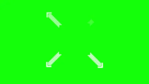 Arrow Green Screen - Chroma Key Stock Clip Video stock 343928786