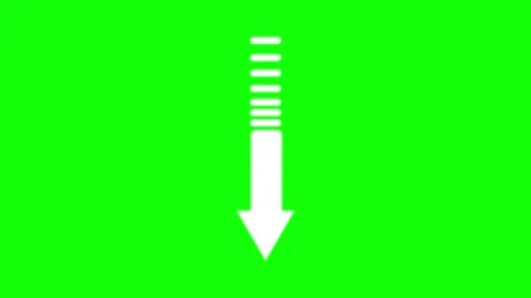 Arrow Green Screen - Chroma Key Stock Clip Video stock 343928816