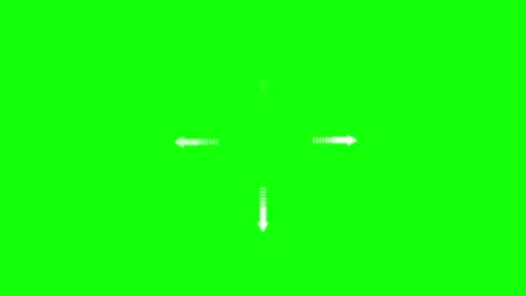 Arrow Green Screen - Chroma Key Stock Clip Video stock 343928841