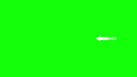 Arrow Green Screen - Chroma Key Stock Clip Video stock 343928874