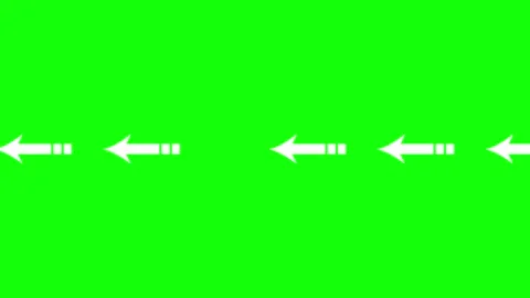 Arrow Green Screen - Chroma Key Stock Clip Video stock 343928952