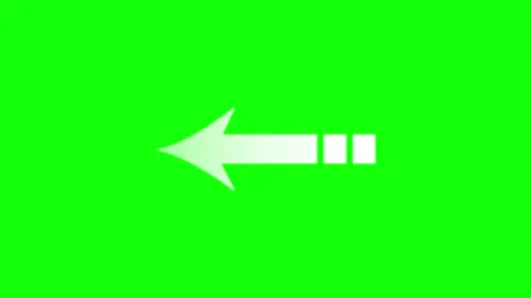Arrow Green Screen - Chroma Key Stock Clip 스톡 동영상 343928957