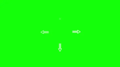 Arrow Green Screen - Chroma Key Stock Clip Video stock 343928988