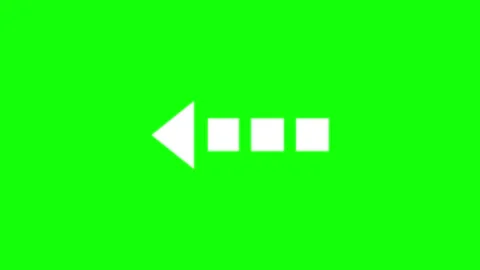 Arrow Green Screen Chroma Key Element Video stock 343929097