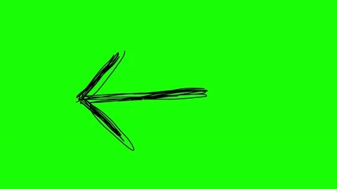 Arrow on the green screen Stock Footage 220936892