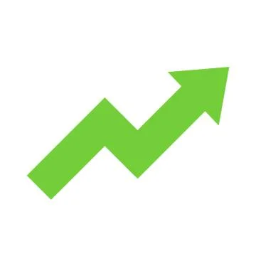 Arrow growth graphic icon vector illustration design Stock Illustration