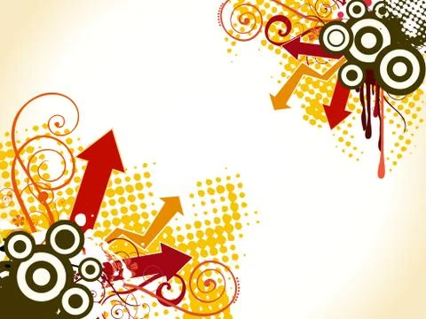 Arrow grunge Stock Illustration