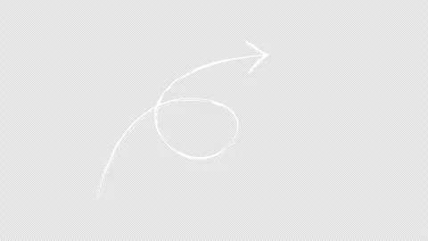 Arrow Up Hand Drawn with Alpha Channel Video stock 315303632