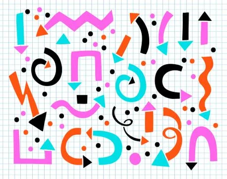 Arrow hand drawn set. Isolated collection element design. Stock Illustration