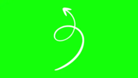 Arrow highlight green screen V3 Video stock 275253362