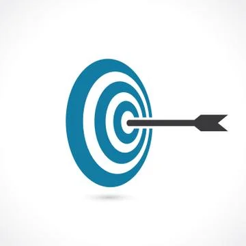 Arrow hit Stock Illustration