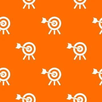 Arrow hit the target pattern seamless Stock Illustration