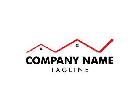 Arrow Home Logo Design Template Stock Illustration