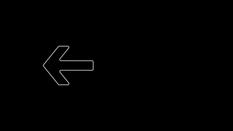 Arrow icon. 4k animation Stock Footage 306030086