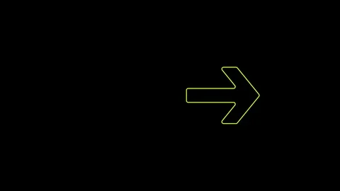 Arrow icon. 4k animation Stock Footage 306030093