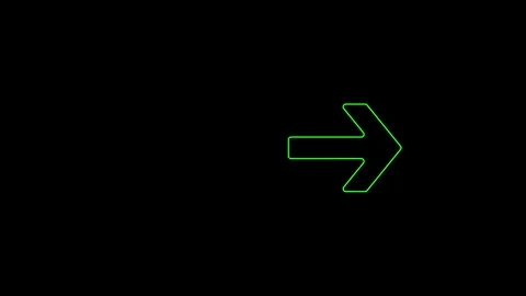 Arrow icon. 4k animation Stock Footage 306030095