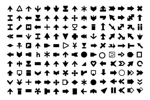 Arrow icon. Arrow vector collection. Black Arrow, Cursor. Modern simple arrow Stock Illustration