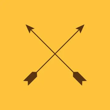 The arrow icon. Arrows symbol. Flat Stock Illustration