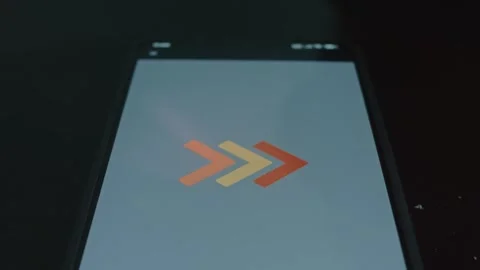 Arrow icon with changing colors, presentation Stock Footage 309457944