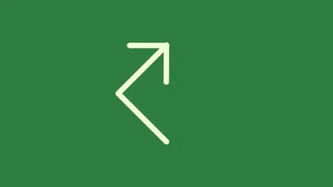 Arrow on icon composition figure scene cartoonish elements backgrounds frame Stock Footage 335696895