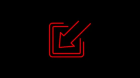 Arrow icon concept animation. Stock Footage 304023371