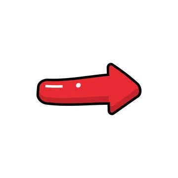 Arrow icon design template isolated illustration Stock Illustration