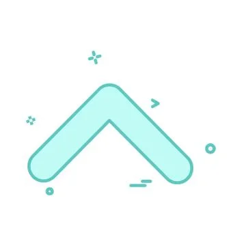 Up arrow icon design vector Stock Illustration