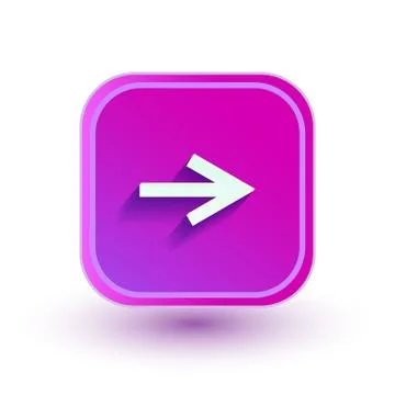 Arrow icon. Flat design Illustrazione stock