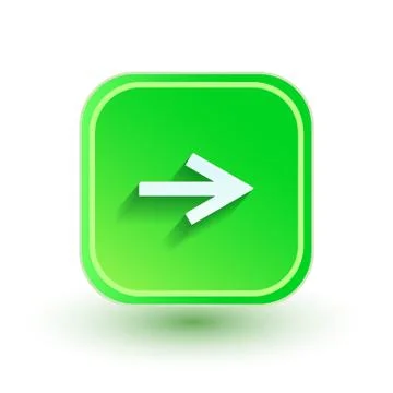 Arrow icon. Flat design. Right direction Stock Illustration