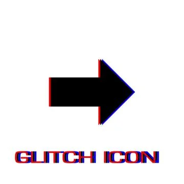 Arrow icon flat Stock Illustration