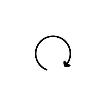 Arrow icon hand drawn isolated Stock Illustration