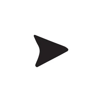 Arrow icon hand drawn isolated Stock Illustration