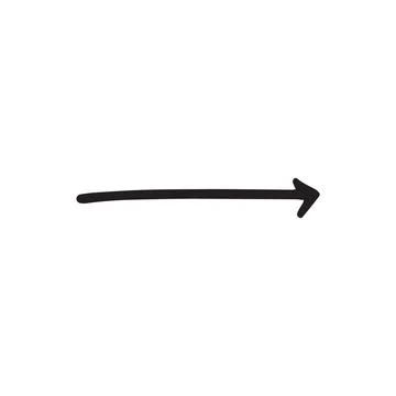Arrow icon hand drawn isolated Stock Illustration