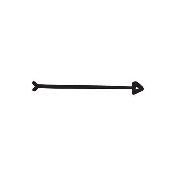 Arrow icon hand drawn isolated Stock Illustration