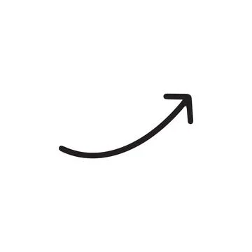 Arrow icon hand drawn isolated Stock Illustration