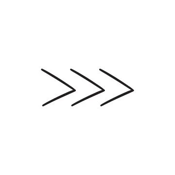 Arrow icon hand drawn isolated Stock Illustration