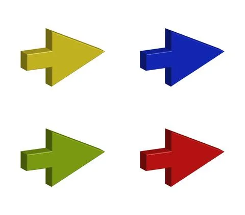 Arrow icon illustrated in vector on white background Stock Illustration