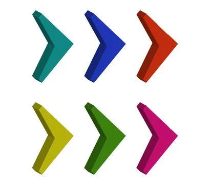 Arrow icon illustrated in vector on white background Stock Illustration