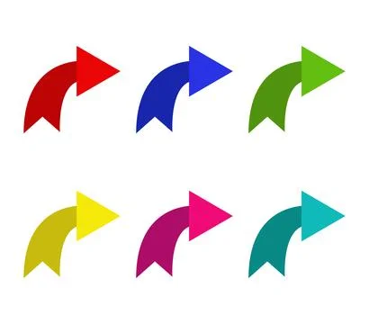 Arrow icon illustrated in vector on white background Stock Illustration