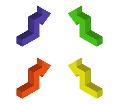 Arrow icon illustrated in vector on white background arrow icon illustrate... Stock Photos