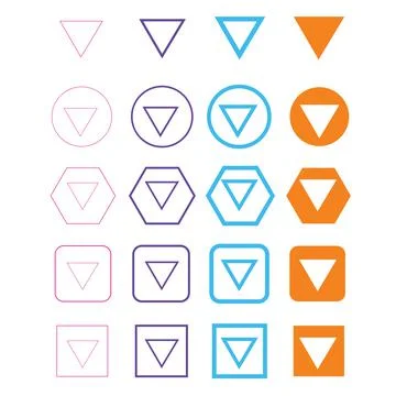 Arrow icon Illustrazione stock