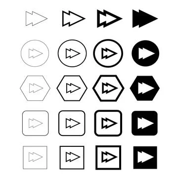 Arrow icon Illustrazione stock