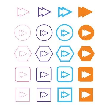 Arrow icon Illustrazione stock