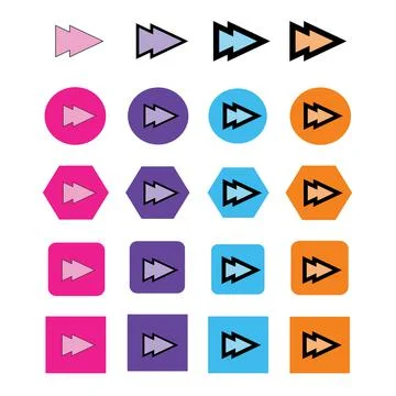 Arrow icon Illustrazione stock