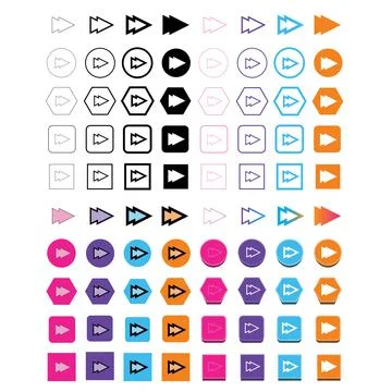 Arrow icon Illustrazione stock